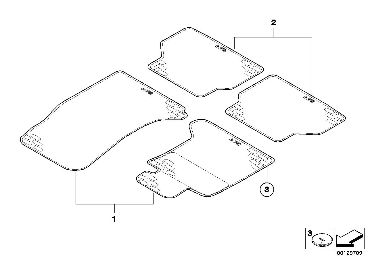 BMW PASPAS E60 Bej 51472409278 - 1
