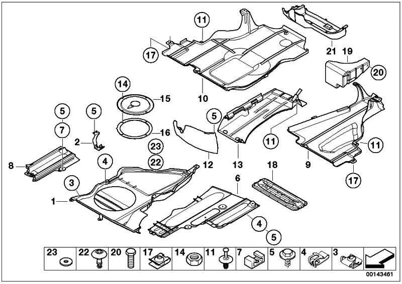 BMW MUHAFAZA E46 3 Cabrio E46 51717892955 - 2