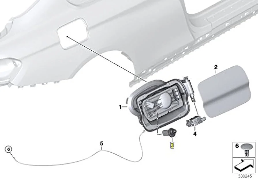 BMW DEPO KAPAK TETİKLEYİCİ F20 F30 F10 51177284741 - 2