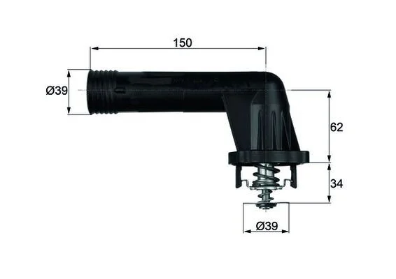 BMW TERMOSTAT E34 E36 M43 11531739755 - 1
