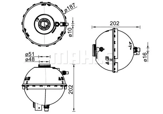 BMW RADYATÖR YEDEK SU DEPOSU F20-F30-F32 OEM 17137642158 - 2