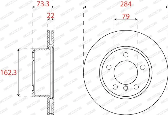 BMW ÖN DİSK TAKIM E87 F20 OEM 34116854996 34116792215 - 1