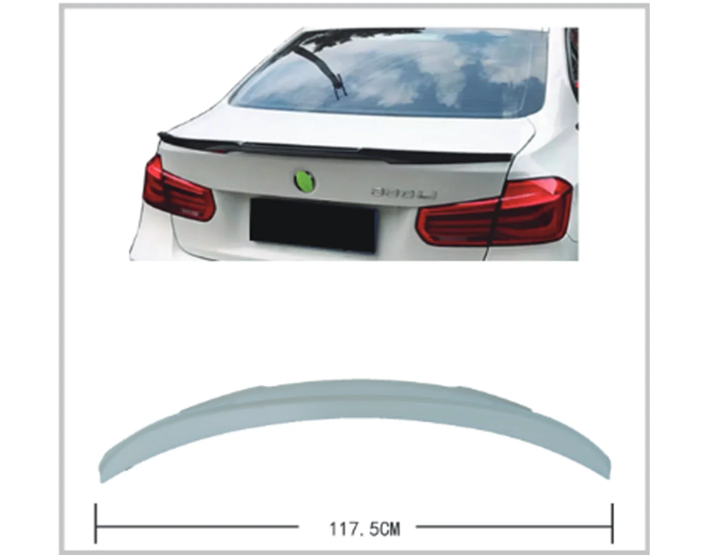 BMW BAGAJ SPOYLERİ YARASA TİP F30 M4 OEM 51192349677 - 1