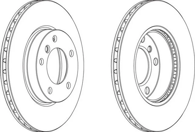 BMW ÖN DİSK HAVALI E36 E46 TAKIM OEM 34116855153 - 1