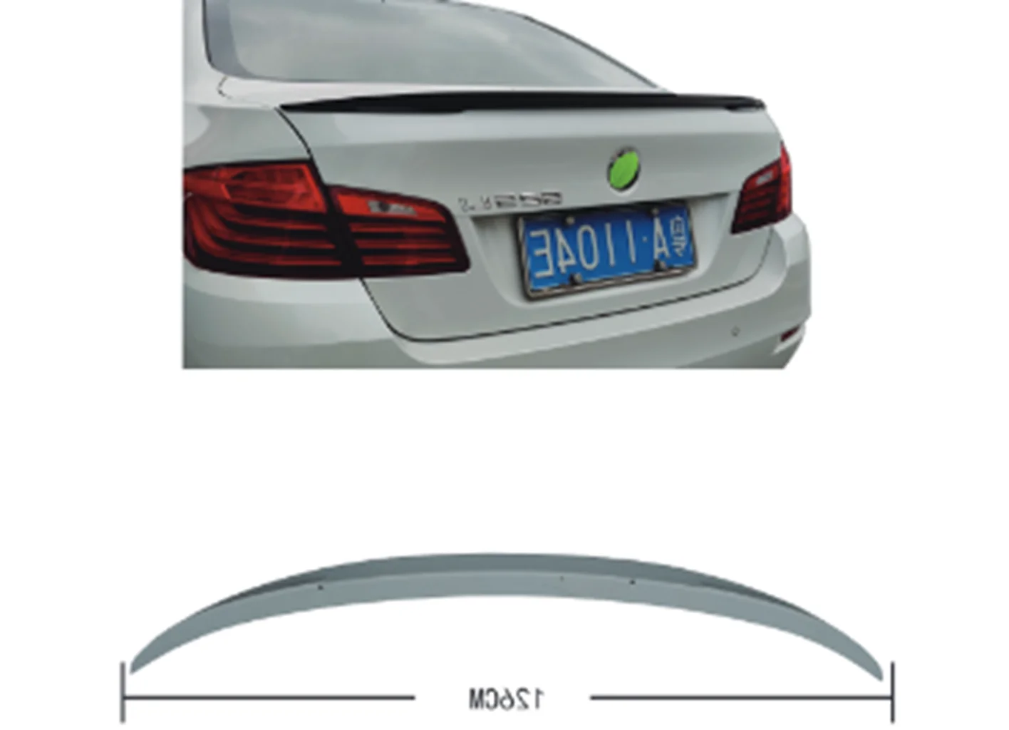 BMW BAGAJ SPOYLERİ F10 M PERFORMANCE OEM 51622163506 - 1