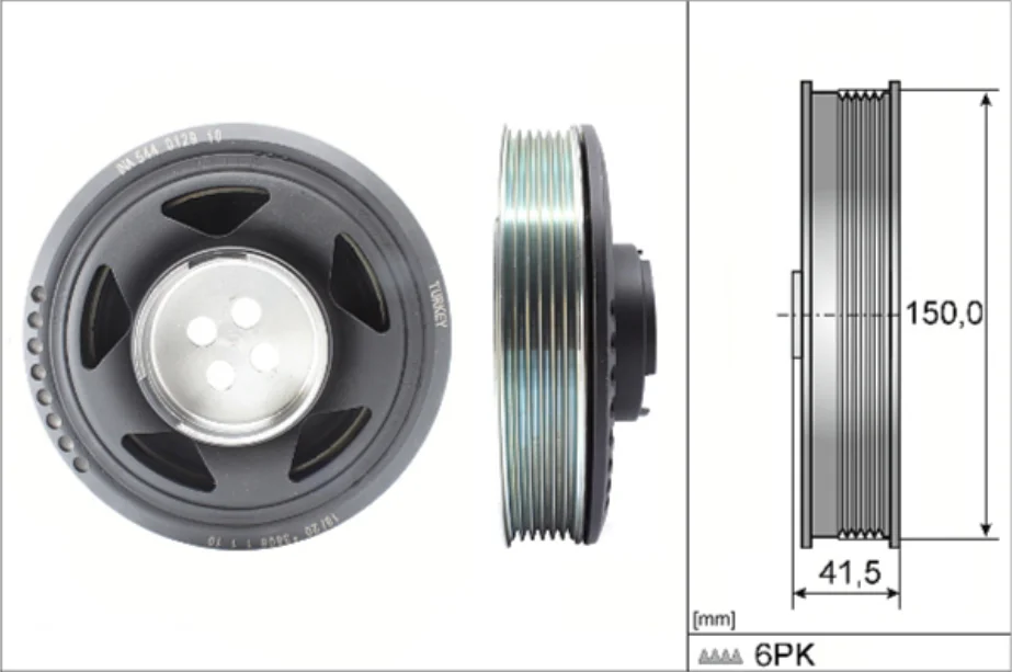 BMW KRANK KASNAGI B37 F20 F21 F40 F44 F45 F46 F48 OEM 11235A80209 - 1