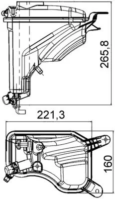 BMW YEDEK SU DEPOSU BENZİNLİ E90 E92 OEM 17137607482 - 1