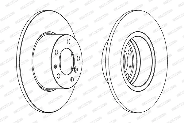 BMW ÖN DİSK DÜZ E34 OEM 34111161693 - 1